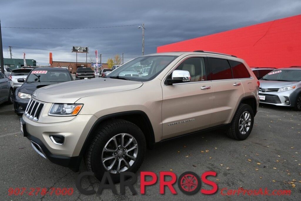 2014 Jeep Grand Cherokee Limited - 3.6L V6 - 4X4 - Front Leather Heated Seats & Steering Wheel - 2nd Row Heated Seats - Remote Start - Fog Lights - Bluetooth - Backup Camera Anchorage AK