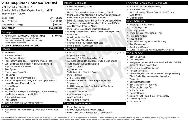 2014 Jeep Grand Cherokee Overland Raleigh NC