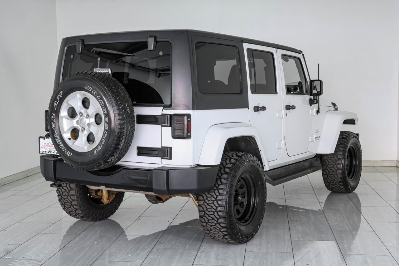 2014 Jeep Wrangler UNLIMITED SAHARA 4WD AUTOMATIC HARD TOP CONVERTIBLE NAVIGATION C Carrollton TX