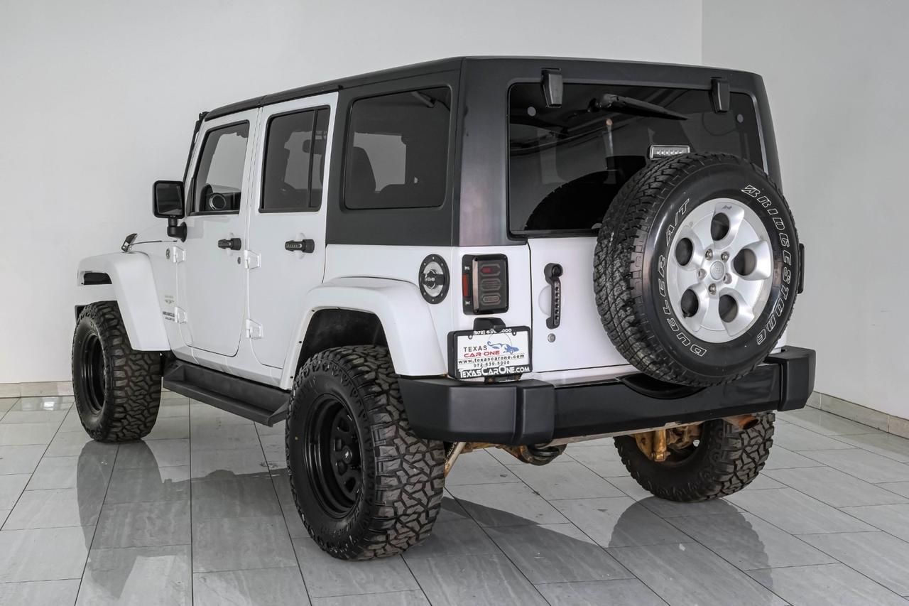 2014 Jeep Wrangler UNLIMITED SAHARA 4WD AUTOMATIC HARD TOP CONVERTIBLE NAVIGATION C Carrollton TX