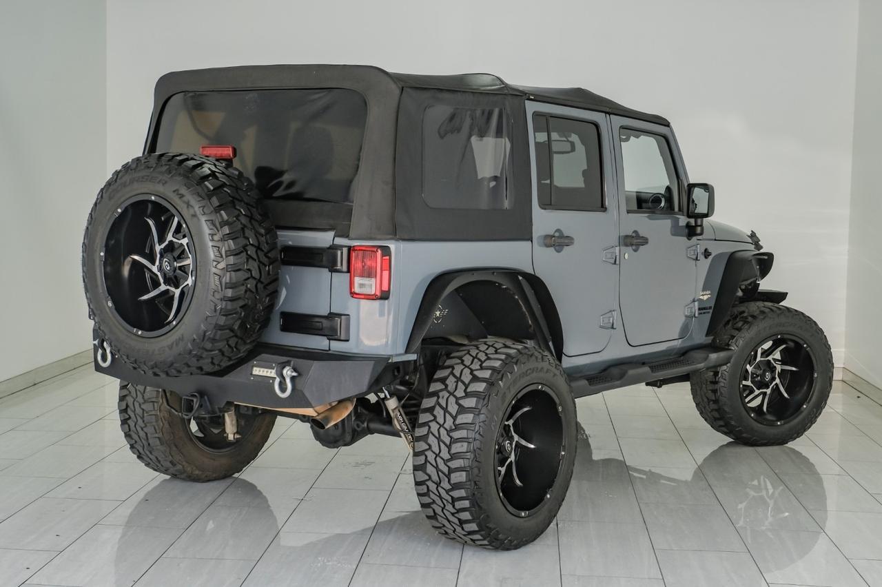 2014 Jeep Wrangler UNLIMITED SAHARA 4WD AUTOMATIC SOFT TOP CONVERTIBLE RUNNING BOARDS TOW HITCH Carrollton TX