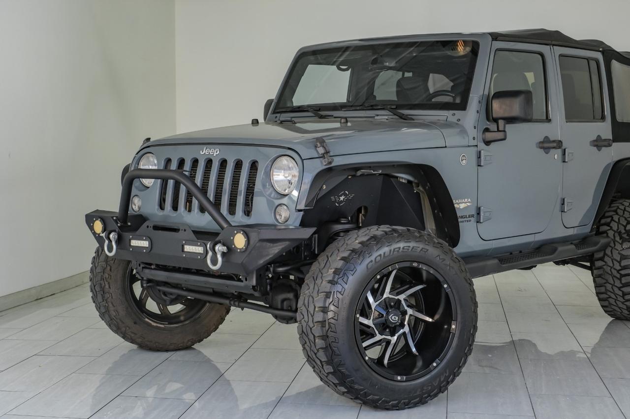 2014 Jeep Wrangler UNLIMITED SAHARA 4WD AUTOMATIC SOFT TOP CONVERTIBLE RUNNING BOARDS TOW HITCH Carrollton TX