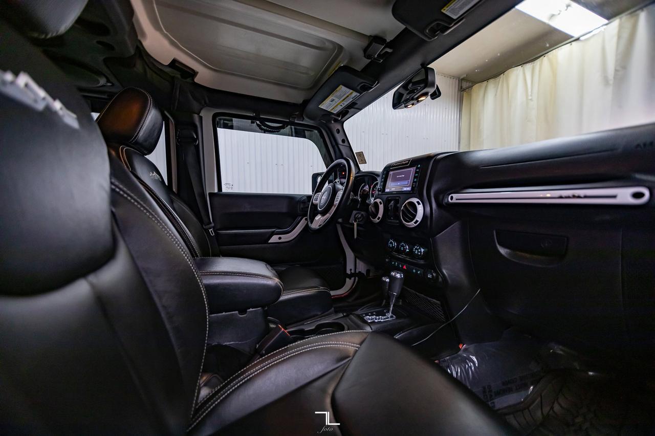 2014 Jeep Wrangler Unlimited 4x4 Sahara Polar Edition Leather Nav Fuel Wheels Red Deer AB