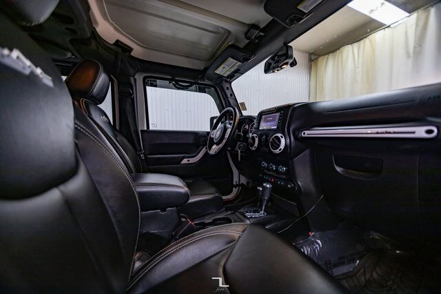 2014 Jeep Wrangler Unlimited 4x4 Sahara Polar Edition Leather Nav Fuel Wheels Red Deer AB