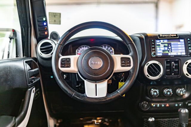 2014 Jeep Wrangler Unlimited 4x4 Sahara Polar Edition Leather Nav Fuel Wheels Red Deer AB