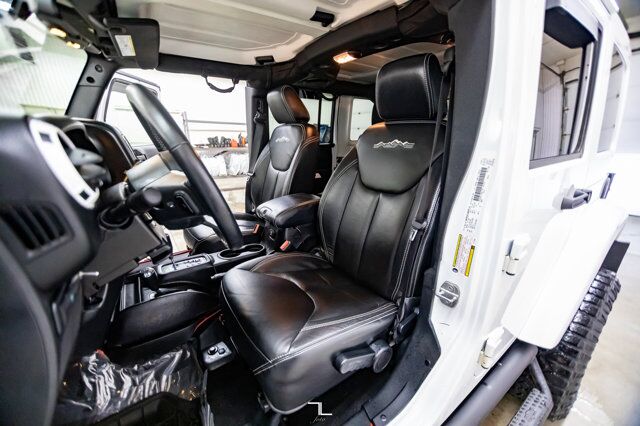 2014 Jeep Wrangler Unlimited 4x4 Sahara Polar Edition Leather Nav Fuel Wheels Red Deer AB