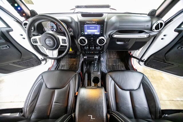 2014 Jeep Wrangler Unlimited 4x4 Sahara Polar Edition Leather Nav Fuel Wheels Red Deer AB