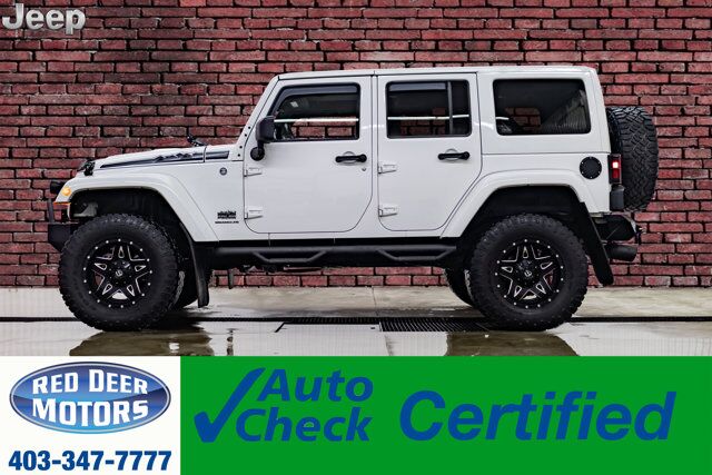 2014 Jeep Wrangler Unlimited 4x4 Sahara Polar Edition Leather Nav Fuel Wheels