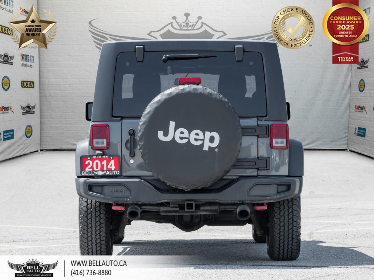 2014 Jeep Wrangler Unlimited Rubicon | APPLE CARPLAY® | LEATHER | FOG LIGHTS | TOW HITCH | DSR | NO ACCIDENT | CLEAN CARFAX Toronto ON