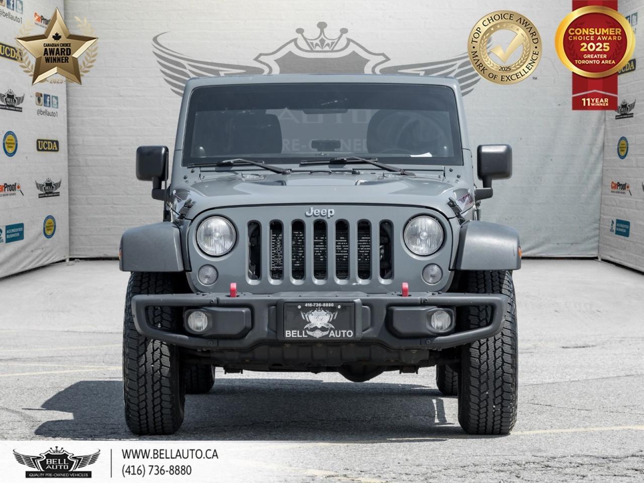 2014 Jeep Wrangler Unlimited Rubicon | APPLE CARPLAY® | LEATHER | FOG LIGHTS | TOW HITCH | DSR | NO ACCIDENT | CLEAN CARFAX Toronto ON
