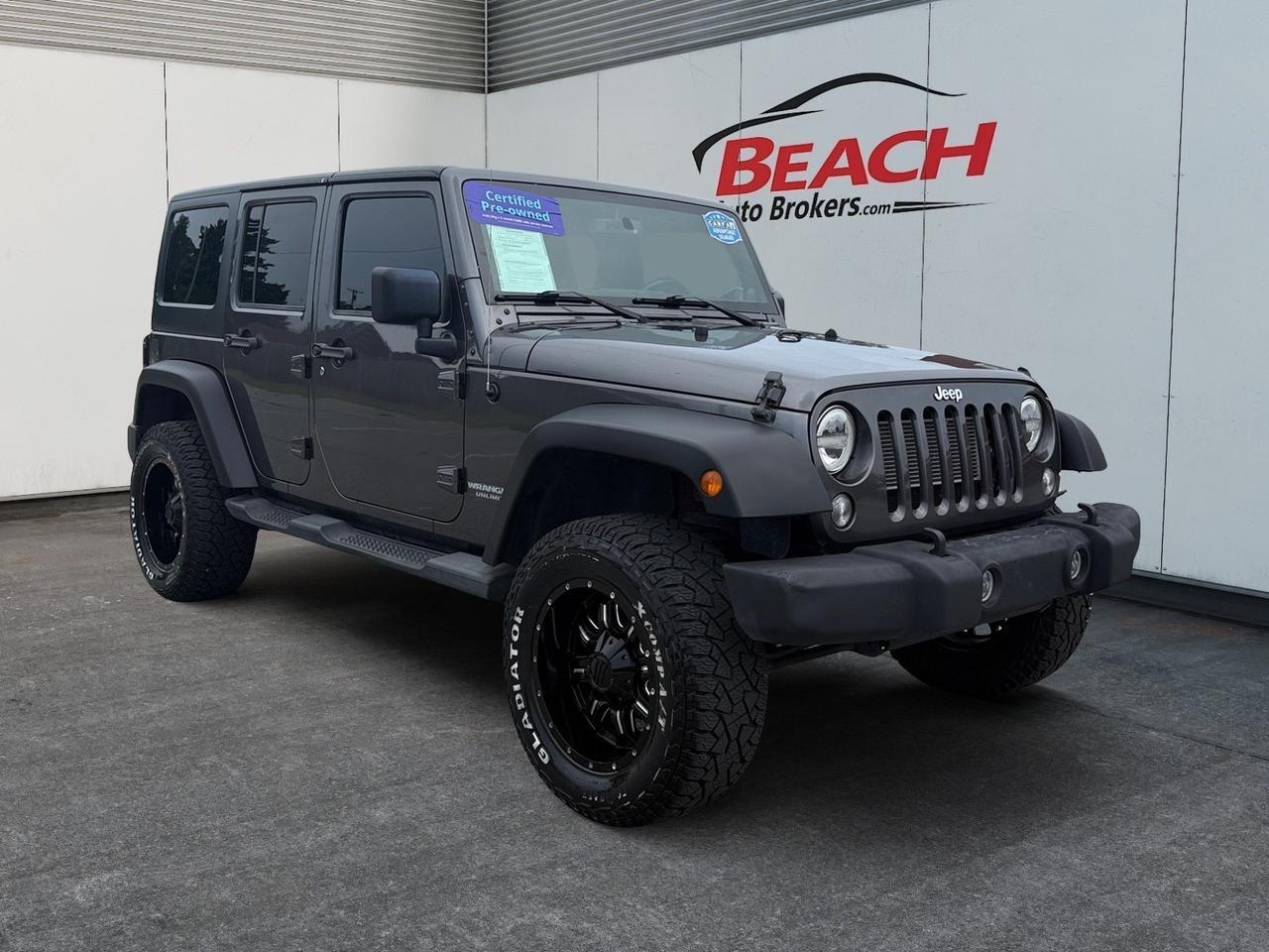 2014 Jeep Wrangler Unlimited Rubicon, HEATED SEATS, BLUETOOTH, RUNNING BOARDS, TOW PACKAGE, FENDER FLARES, POWER/HEATED MIRRORS, KEYLESS ENTRY, TOW HOOKS, LOW MILES, THIS JEEP IS READY FOR ITS NEXT ADVENTURE!