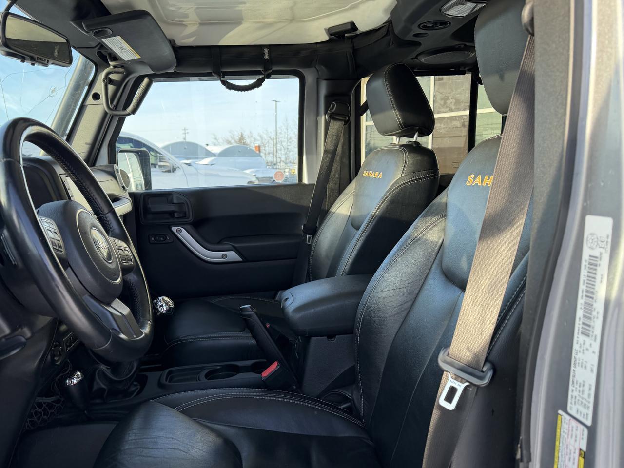 2014 Jeep Wrangler Unlimited Sahara | 2.5" Lift | Upgraded Bumpers | Rim & Tire Pkg | Overland Rack | One Owner Redwater AB