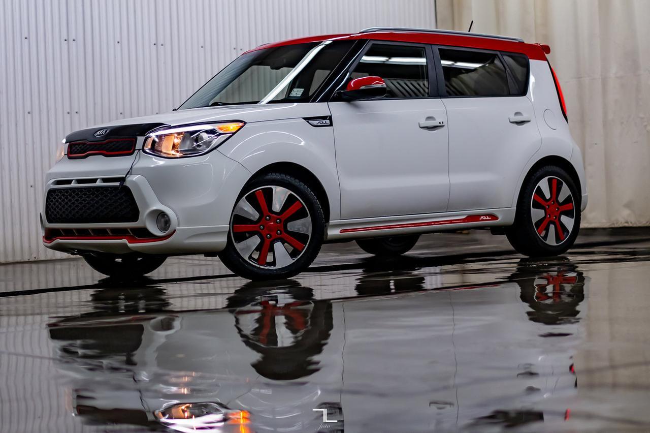 2014 Kia Soul SX Two-Tone Leather BCam Hseat Red Deer AB
