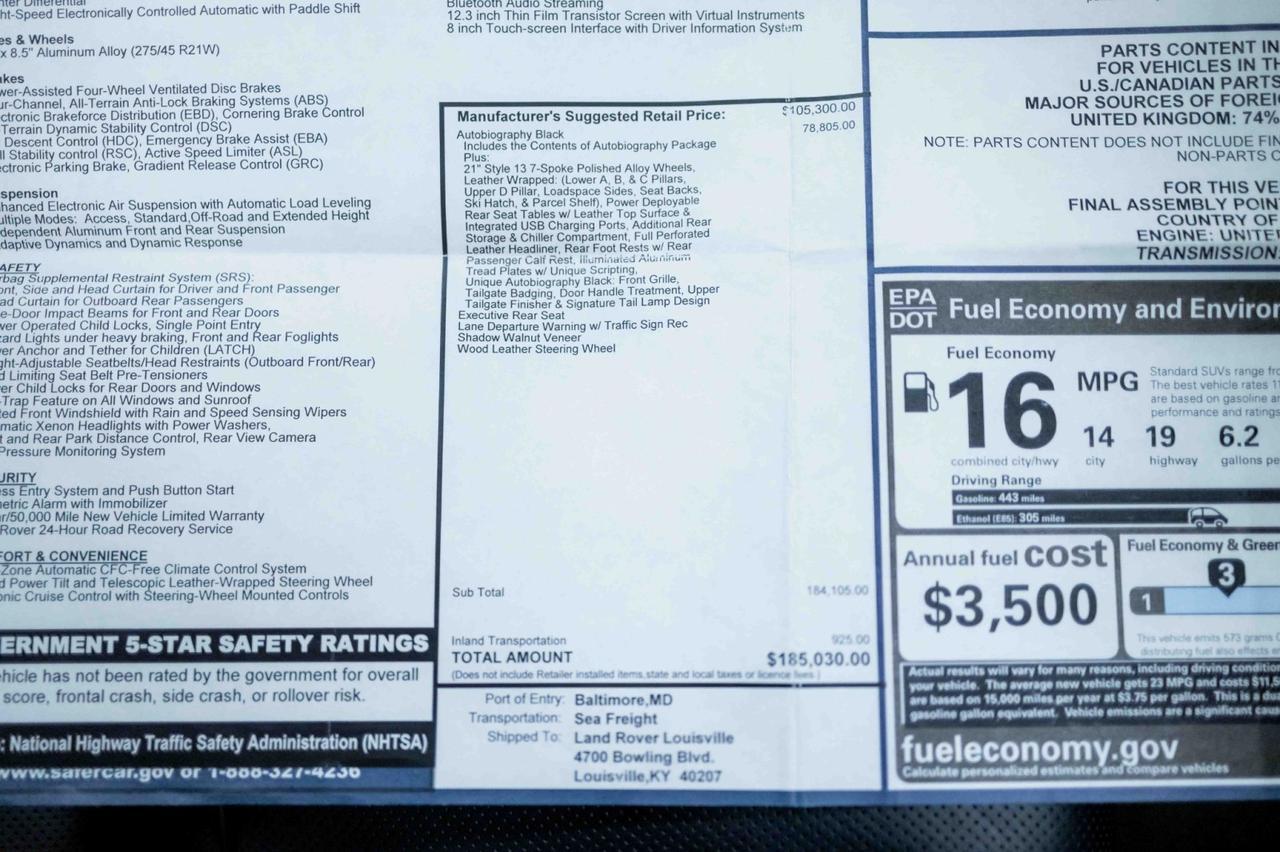 2014 Land Rover Range Rover Supercharged Autobiography Black Marietta GA