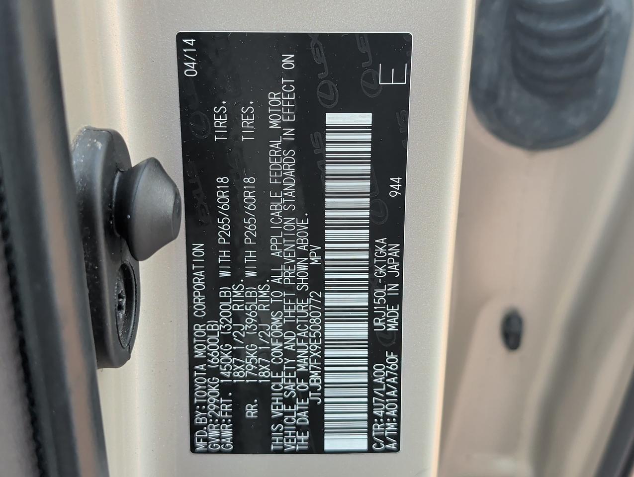 2014 Lexus GX 460 460 San Juan TX