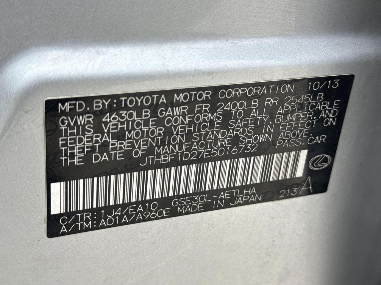 2014 Lexus IS 250 San Antonio TX