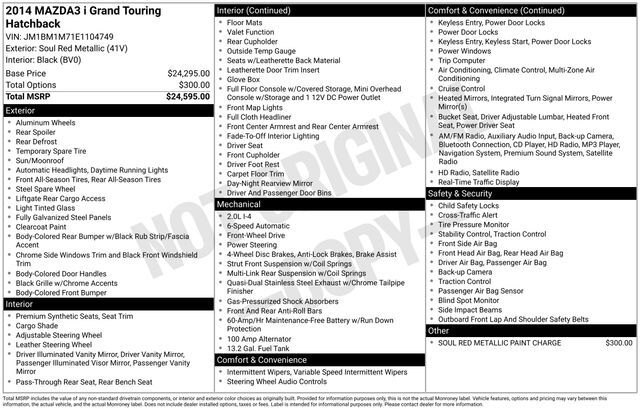 2014 MAZDA Mazda3 i Grand Touring Raleigh NC
