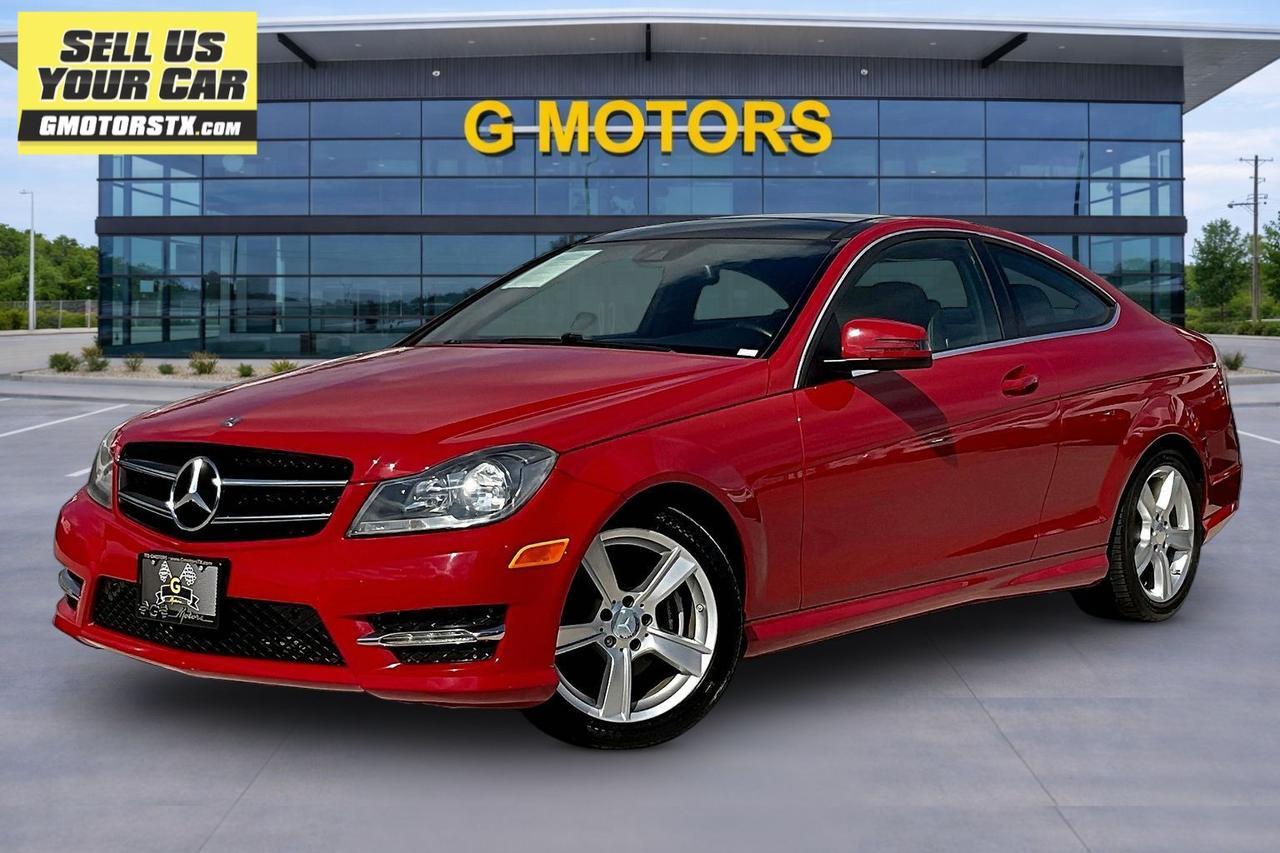 Red 2014 Mercedes-Benz C-Class Coupe Rear-Wheel Drive Automatic