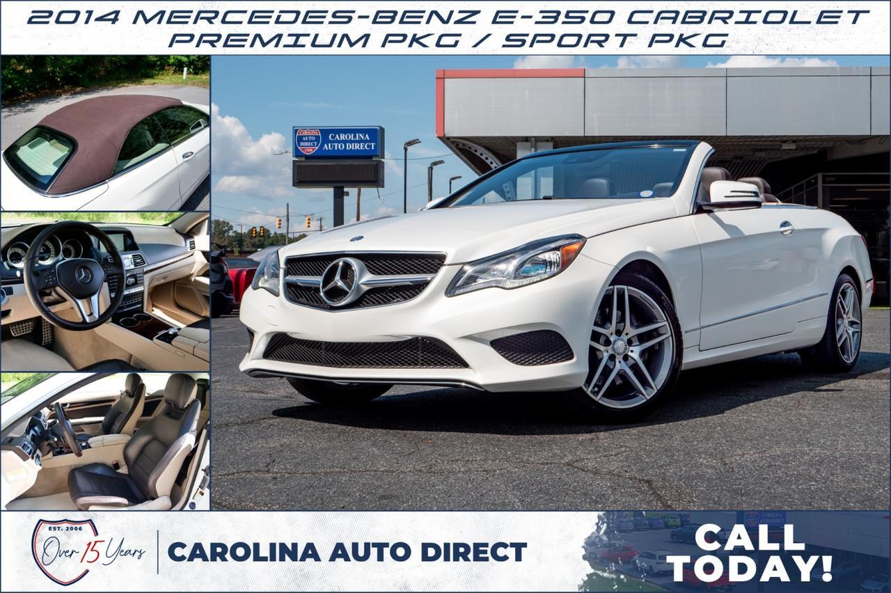 2014 Mercedes-Benz E-350 Cabriolet / Premium PKG / Sport PKG / Airscarf! Lincolnton NC