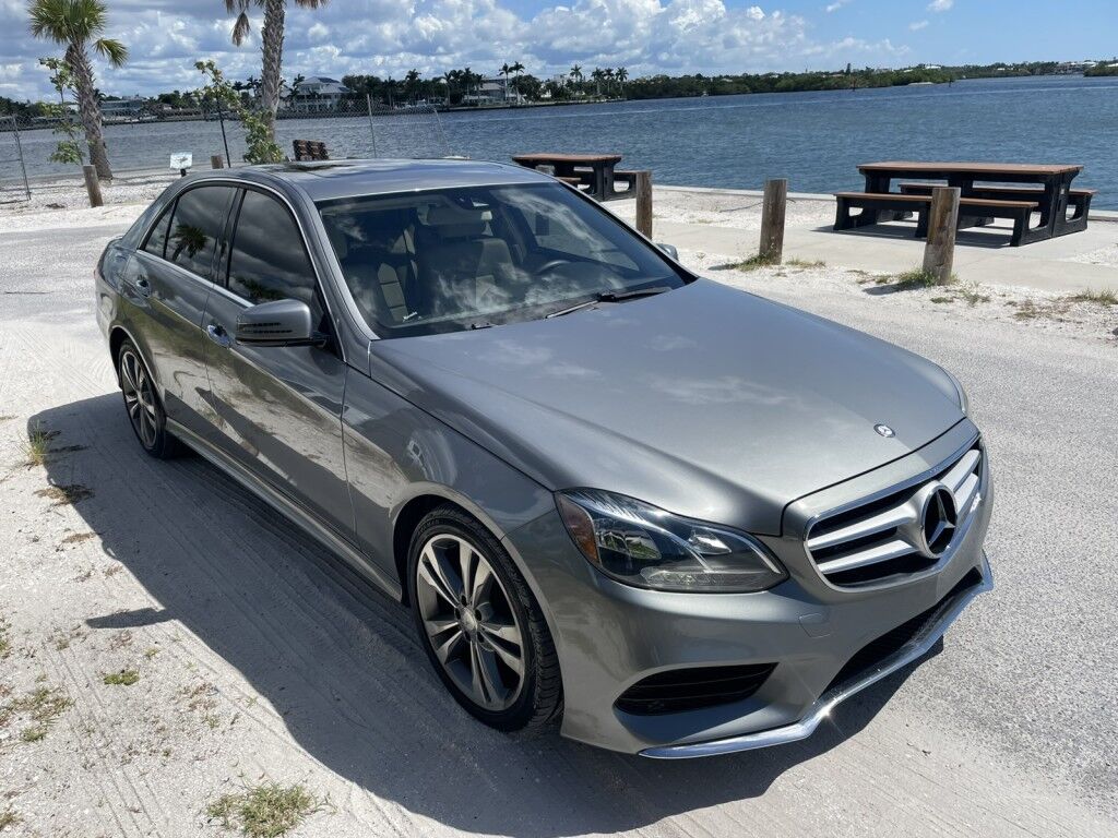 2014 Mercedes-Benz E-Class E 350 Sport~ACCIDENT AVOIDANCE SYSTEMS~APPROACH LIGHTS~BLIND SPOT WARNING~CHROME GRILLE~CRASH SENSORS~LEATHER SEATS~LUXURY PACKAGE~PARKING SENSORS~PREMIUM SOUND SYSTEM~VIDEO SYSTEM Sarasota FL