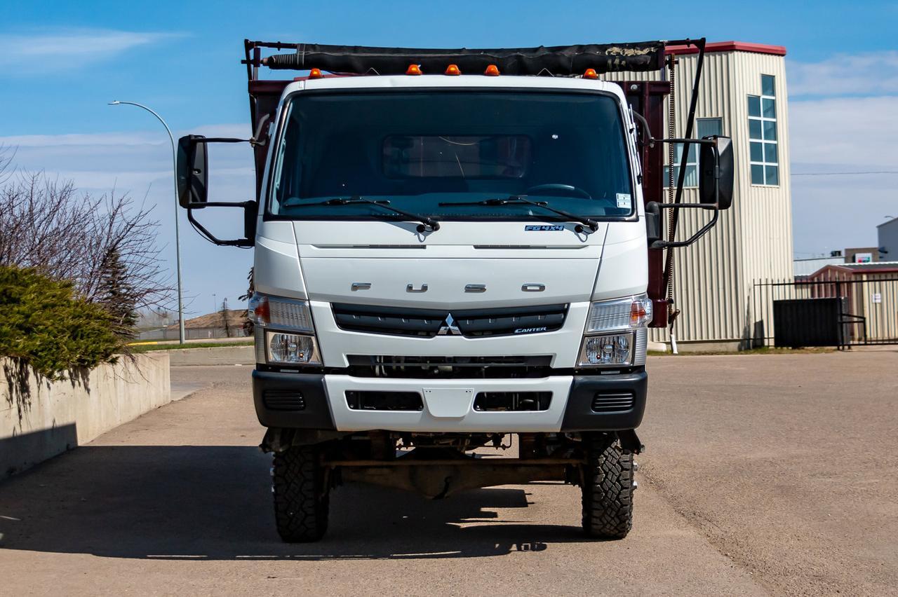 2014 Mitsubishi Fuso 4x4 FG Canter Box & Hoist Diesel Red Deer AB