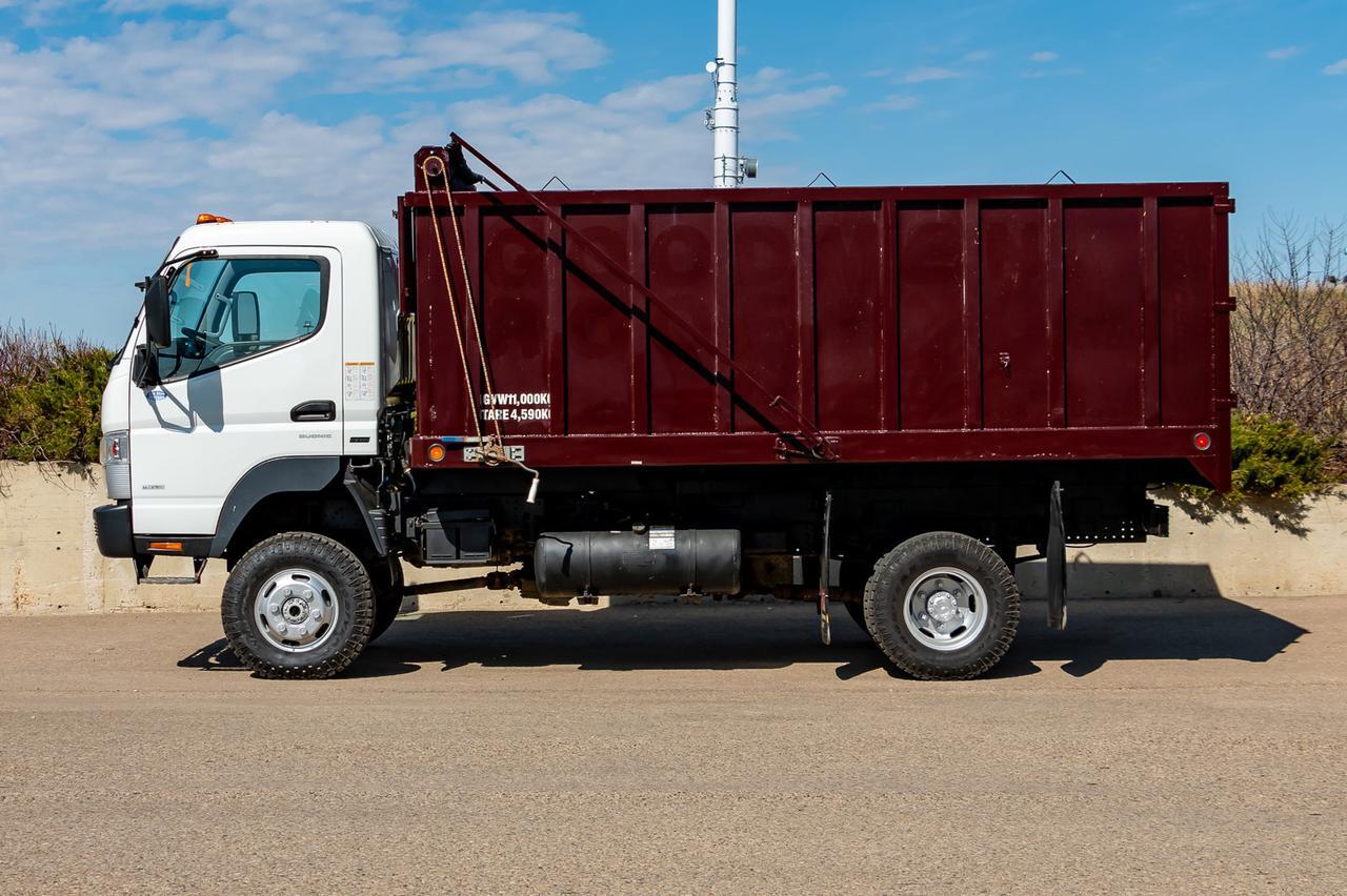 2014 Mitsubishi Fuso 4x4 FG Canter Box & Hoist Diesel Red Deer AB