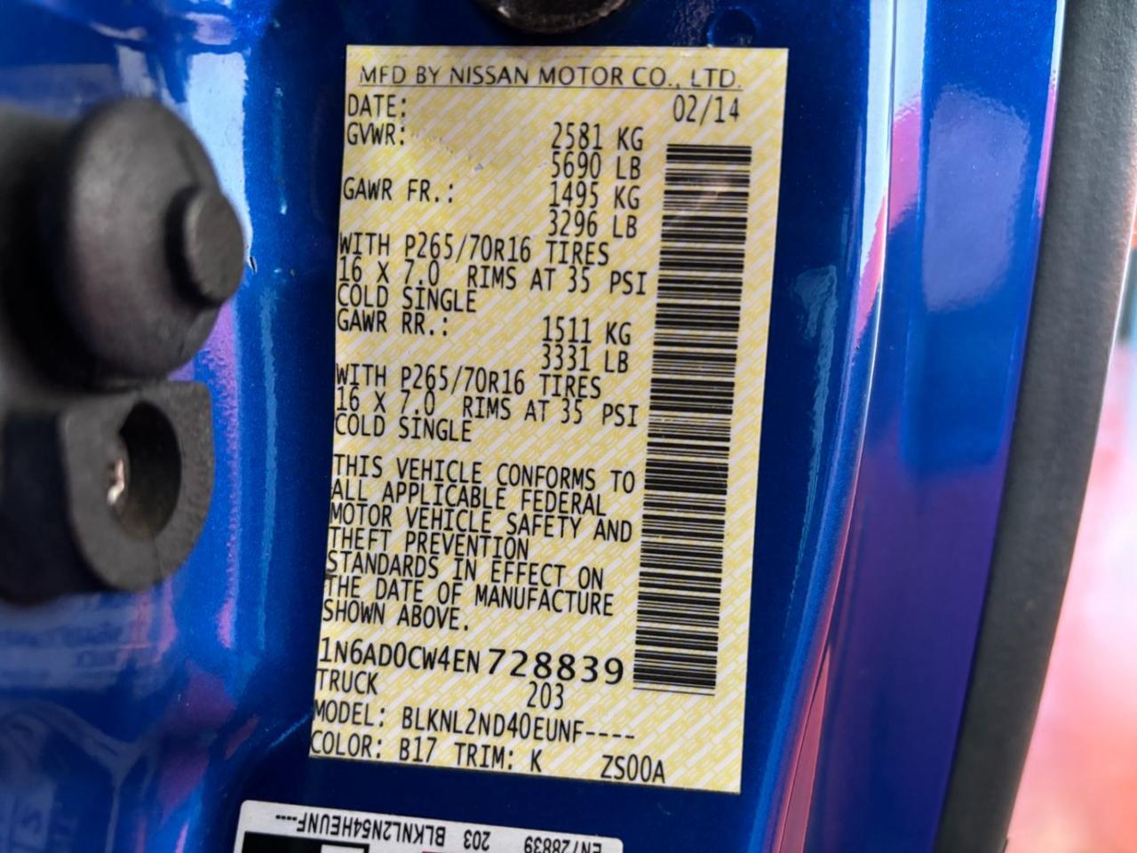 2014 Nissan Frontier SV Franklin OH