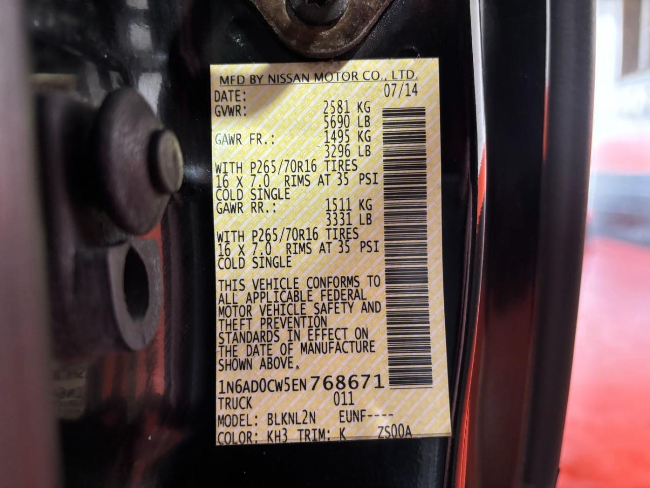 2014 Nissan Frontier SV Franklin OH