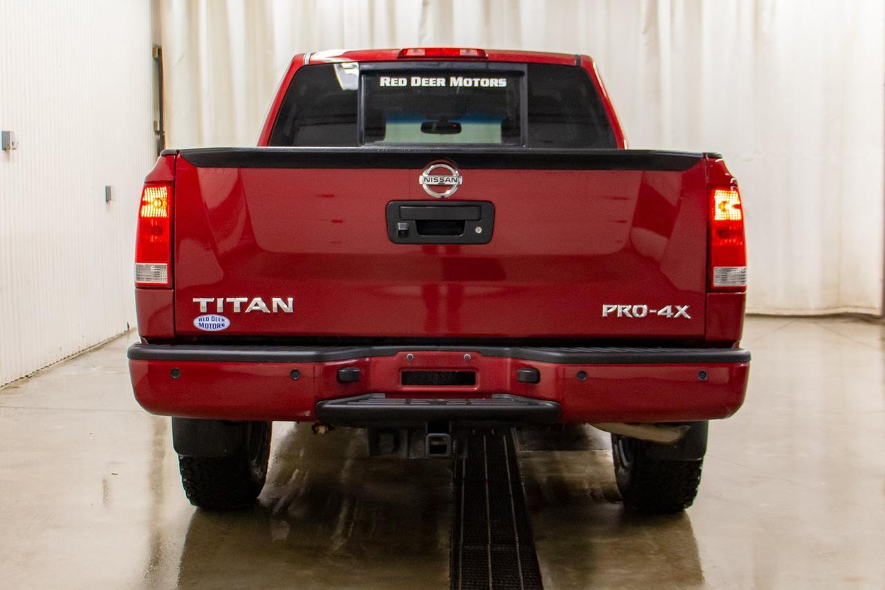 2014 Nissan Titan 4x4 Crew Cab Pro 4X Leather Roof Nav Red Deer AB