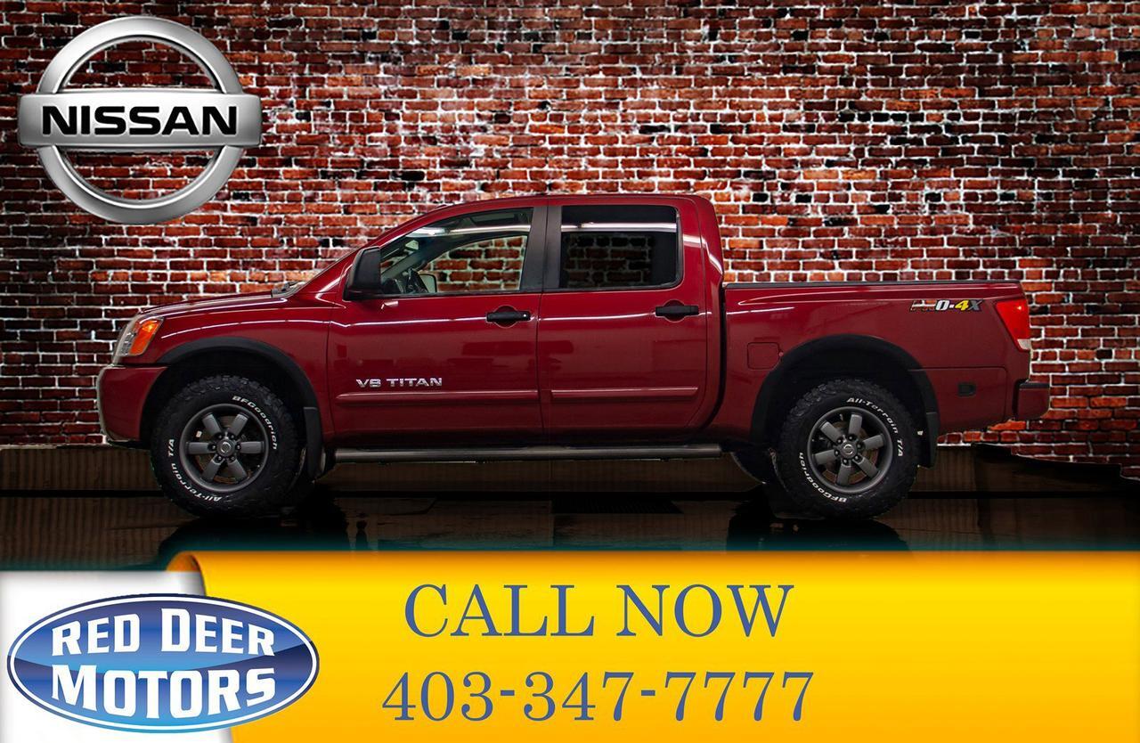 2014 Nissan Titan 4x4 Crew Cab Pro 4X Leather Roof Nav