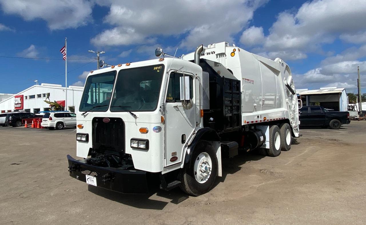 2014 Peterbilt 320 20 yd New Way 20KC Rear Loader Garbage Truck