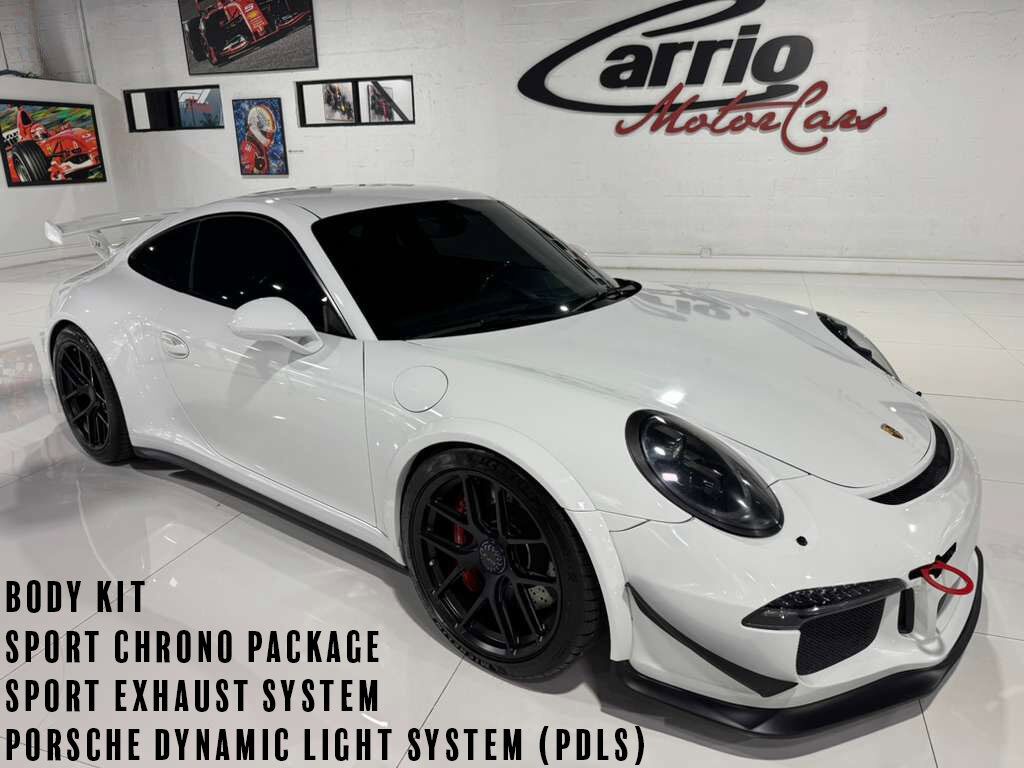 2014 Porsche 911 GT3 body kit, Sport Chrono, sport exhaust system, PDLS AND MUCH MORE!!