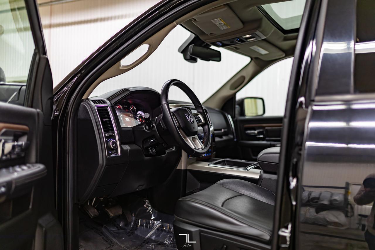 2014 Ram 1500 4x4 Crew Cab Laramie Leather Roof Nav BCam Red Deer AB