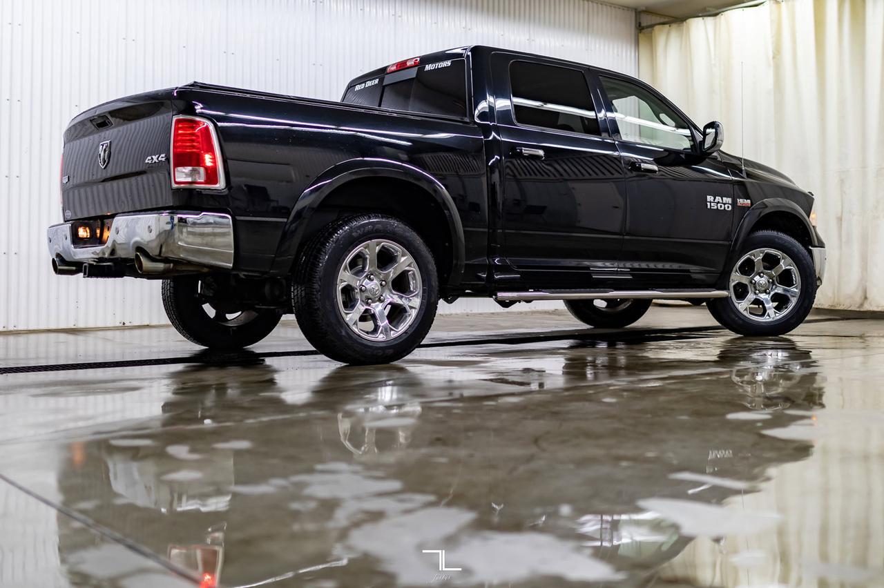 2014 Ram 1500 4x4 Crew Cab Laramie Leather Roof Nav BCam Red Deer AB