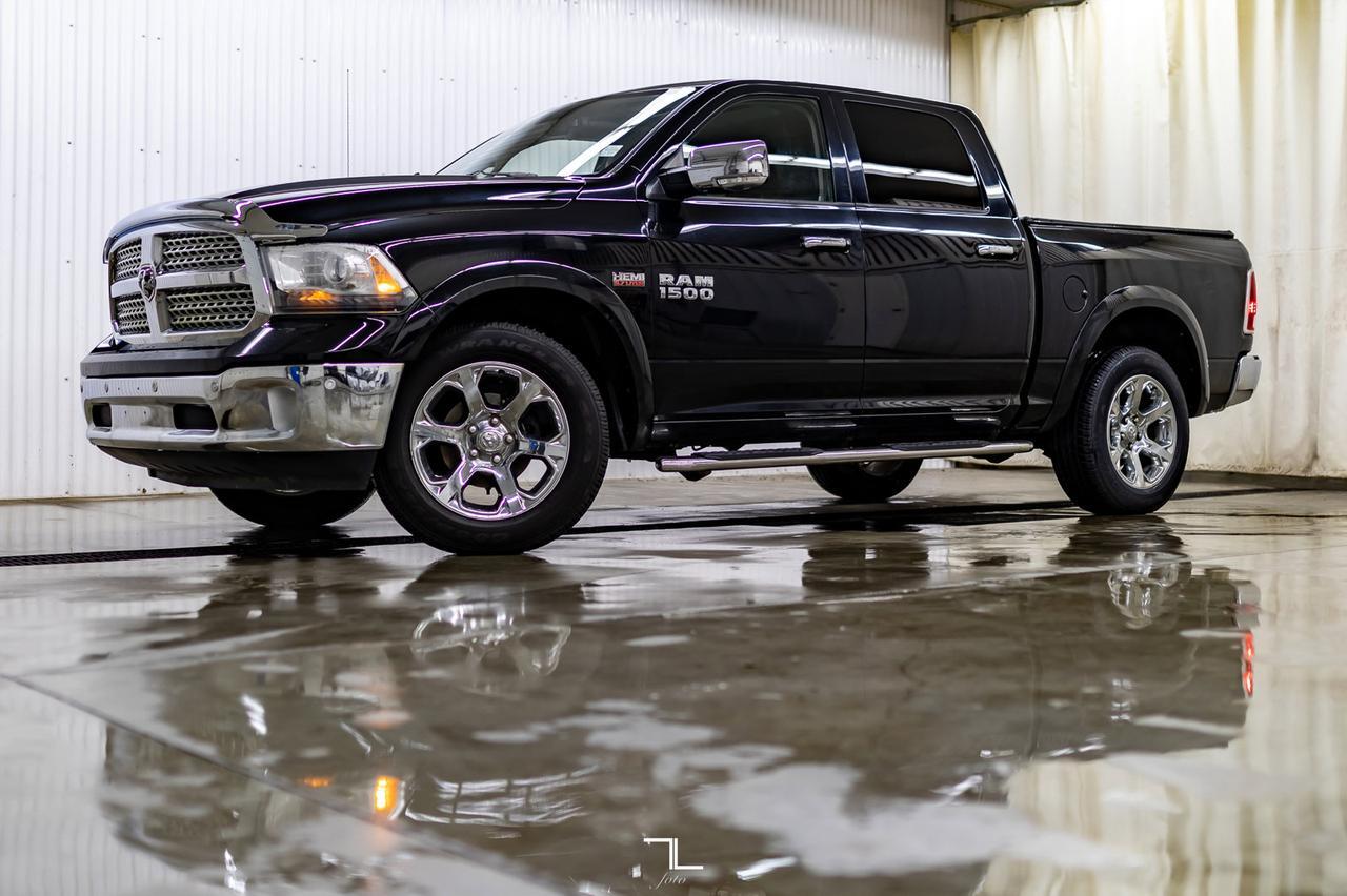 2014 Ram 1500 4x4 Crew Cab Laramie Leather Roof Nav BCam Red Deer AB