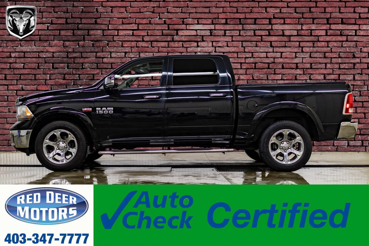 2014 Ram 1500 4x4 Crew Cab Laramie Leather Roof Nav BCam Red Deer AB