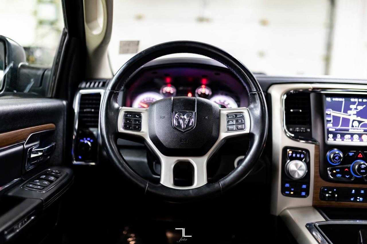 2014 Ram 1500 4x4 Crew Cab Laramie Leather Roof Nav BCam Red Deer AB