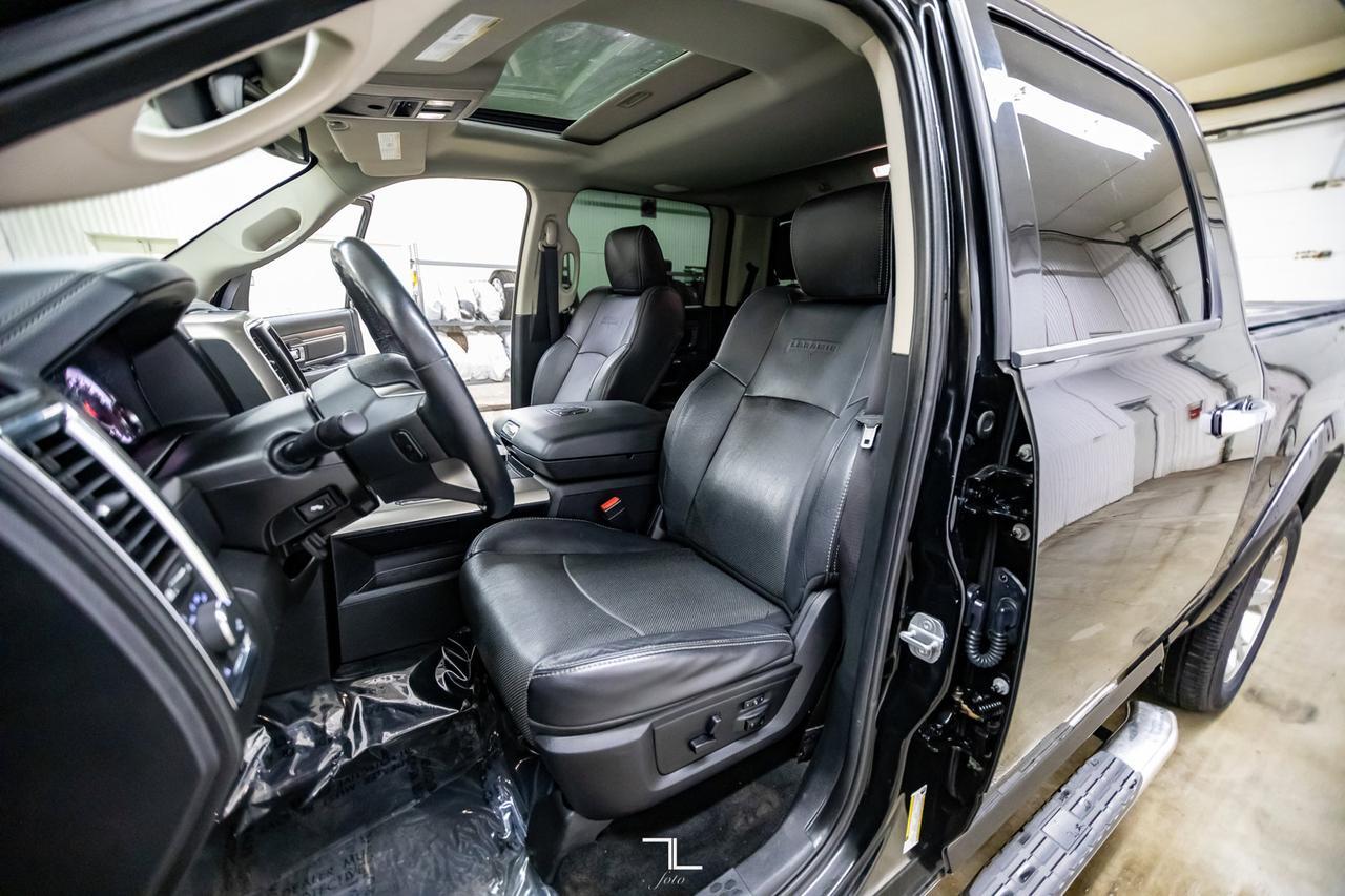 2014 Ram 1500 4x4 Crew Cab Laramie Leather Roof Nav BCam Red Deer AB