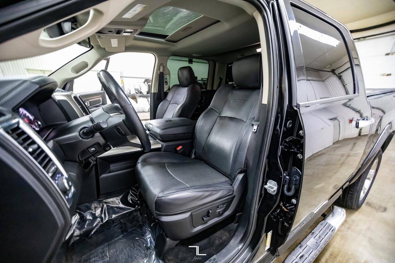 2014 Ram 1500 4x4 Crew Cab Laramie Leather Roof Nav BCam Red Deer AB