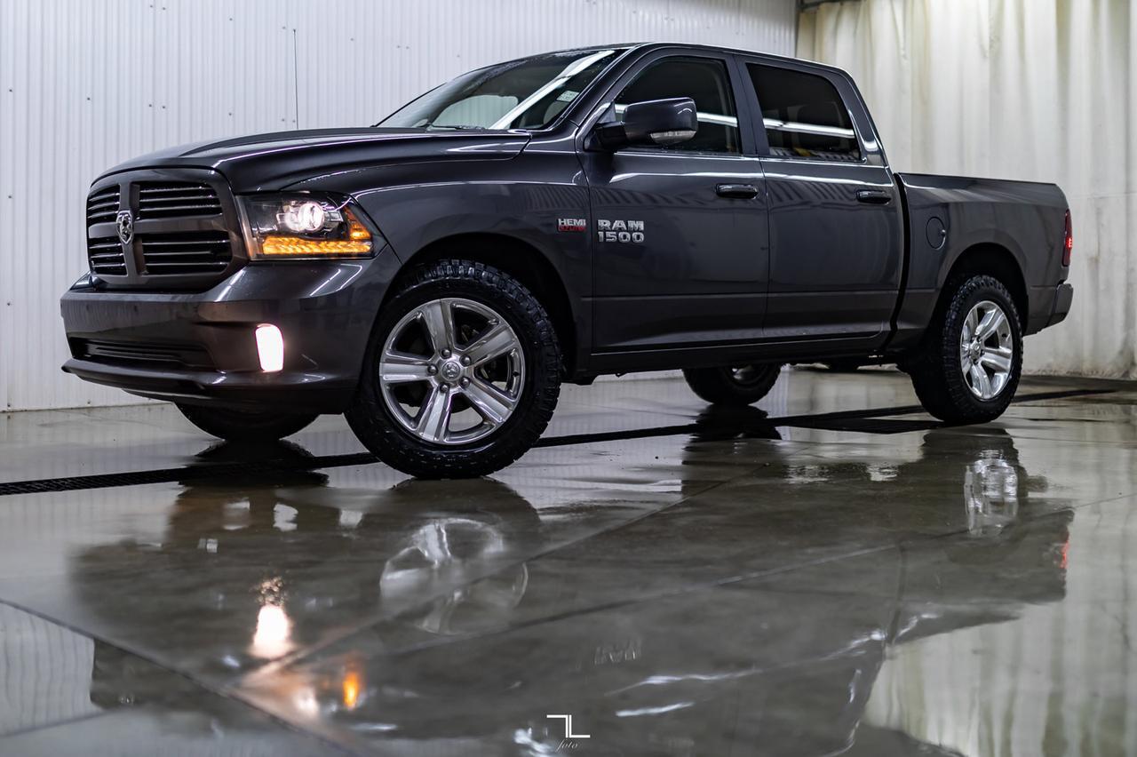2014 Ram 1500 4x4 Crew Cab Sport Leather Roof Nav Red Deer AB