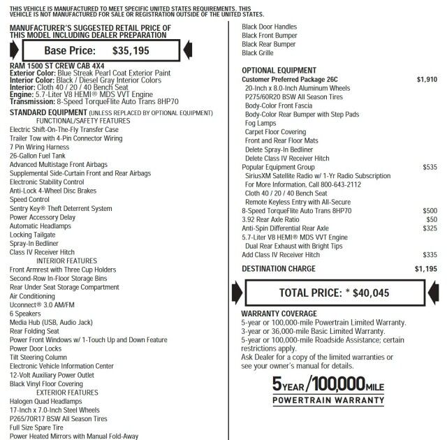 2014 Ram 1500 Express 4X4 / Popular Equipment Group / 5.7L V8! High Point NC