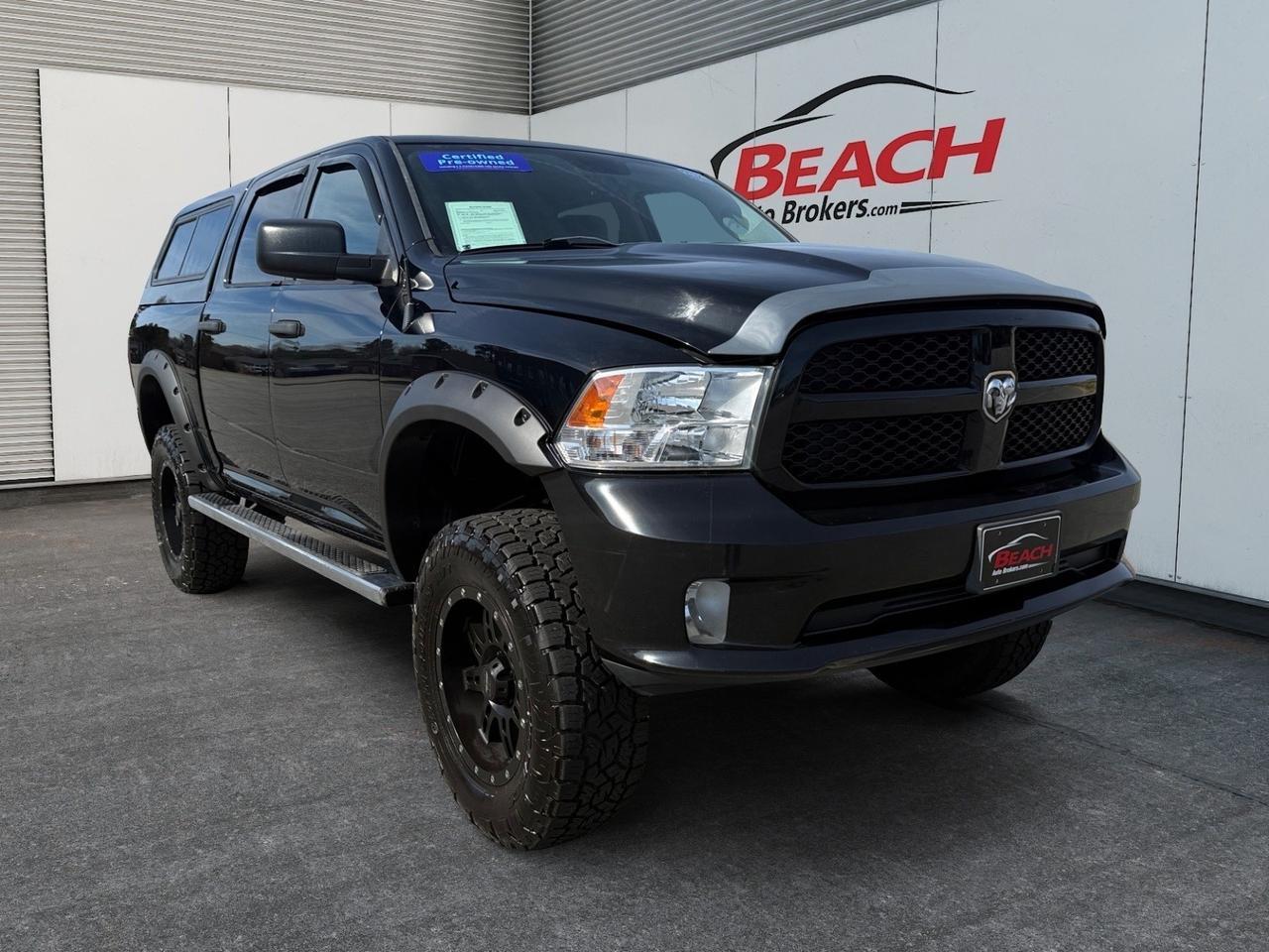 2014 Ram 1500 Express, BLUETOOTH, POWER AND HEATED MIRRORS W/ MANUAL FOLD, TOW PACKAGE, RUNNING BOARDS, CAMPER SHELL, BLACK WHEELS, CRUISE CONTROL, STEERING WHEEL CONTROLS, CD PLAYER, LOW MILES! Norfolk VA
