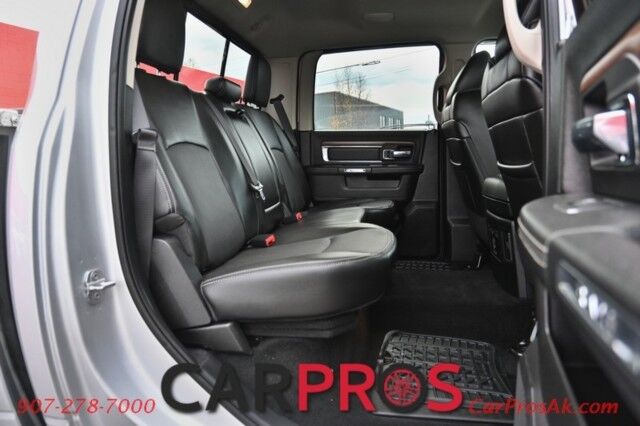 2014 Ram 1500 Laramie - 4x4 - Crew Cab - 5.7L HEMI V8 - Convenience Group - Heated & Cooled Leather Seats - Heated Steering Wheel - Remote Start - Alpine Premium Sound - Backup Camera - Bed Liner - Running Boards - Low Miles Anchorage AK