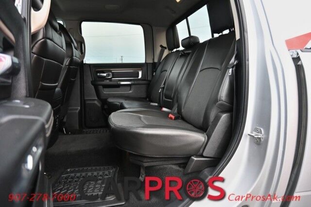 2014 Ram 1500 Laramie - 4x4 - Crew Cab - 5.7L HEMI V8 - Convenience and Protection Pkg - Heated & Cooled Leather Seats - Remote Start - Alpine Premium Sound - Backup Camera - Bed Rack - Bed Liner - Running Boards - Low Miles Anchorage AK