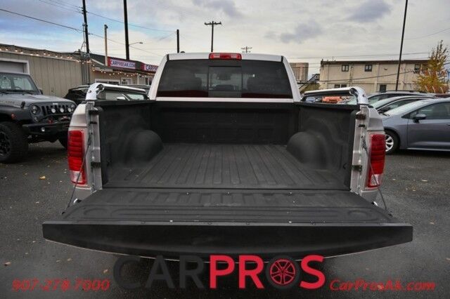 2014 Ram 1500 Laramie - 4x4 - Crew Cab - 5.7L HEMI V8 - Convenience and Protection Pkg - Heated & Cooled Leather Seats - Remote Start - Alpine Premium Sound - Backup Camera - Bed Rack - Bed Liner - Running Boards - Low Miles Anchorage AK