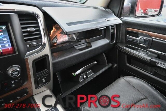 2014 Ram 1500 Laramie - 4x4 - Crew Cab - 5.7L HEMI V8 - Convenience and Protection Pkg - Heated & Cooled Leather Seats - Remote Start - Alpine Premium Sound - Backup Camera - Bed Rack - Bed Liner - Running Boards - Low Miles Anchorage AK