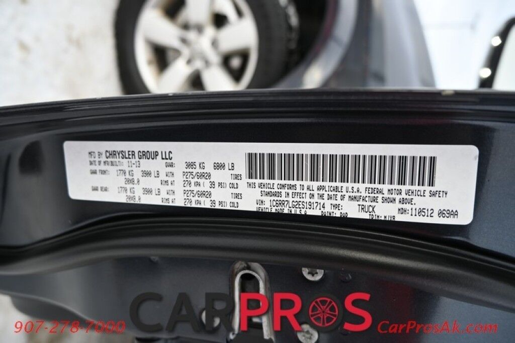 2014 Ram 1500 Outdoorsman - 4X4 - Crew Cab - Auto Start - Power & Heated Cloth Seats - Heated Steering Wheel - Alpine Speakers - Sunroof - Navigation - Ram Box - Tow Package Anchorage AK