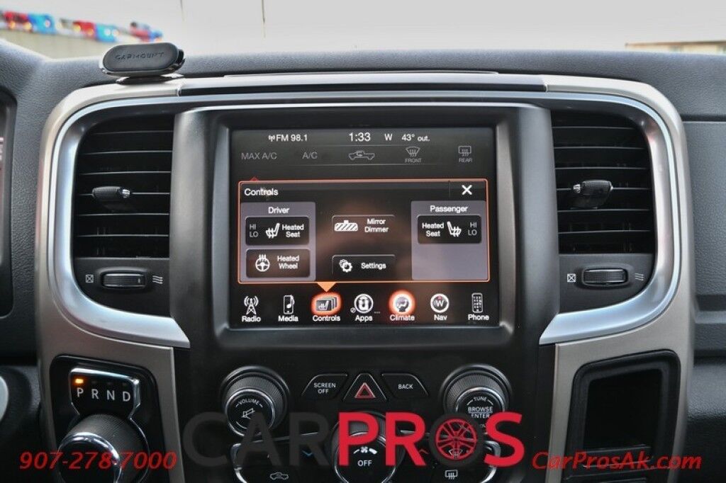 2014 Ram 1500 Outdoorsman - 4X4 - Crew Cab - Auto Start - Power & Heated Cloth Seats - Heated Steering Wheel - Alpine Speakers - Sunroof - Navigation - Ram Box - Tow Package Anchorage AK