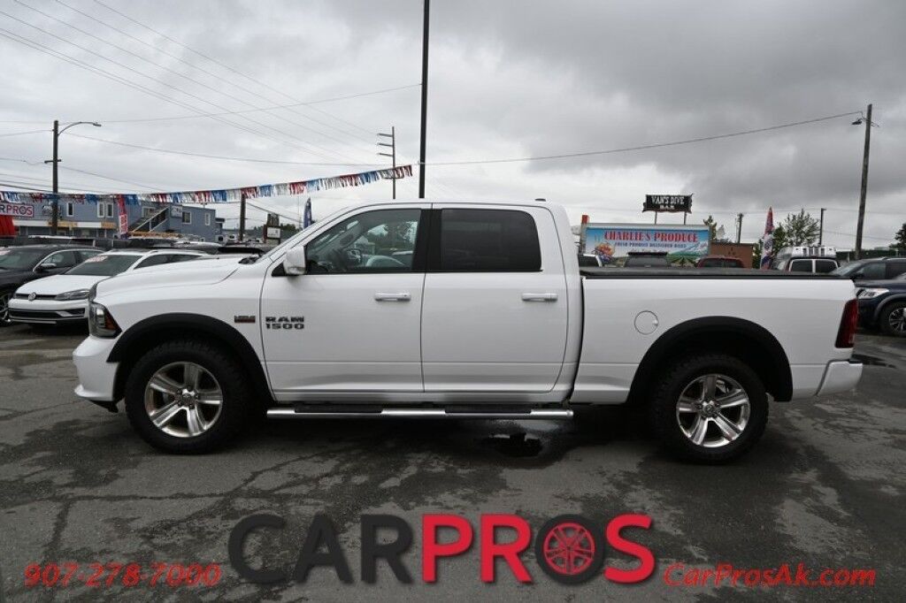 2014 Ram 1500 Sport - 5.7L V8 - 4X4 - Crew Cab - Heated/Cooled Front Leather Seats - Heated Steering Wheel - Backup Camera - Bluetooth - Sunroof - Tonneau Cover - Tow Package Anchorage AK