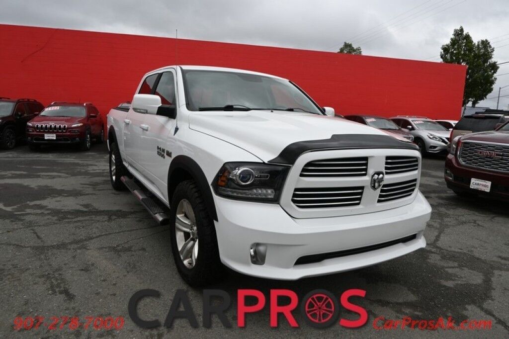 2014 Ram 1500 Sport - 5.7L V8 - 4X4 - Crew Cab - Heated/Cooled Front Leather Seats - Heated Steering Wheel - Backup Camera - Bluetooth - Sunroof - Tonneau Cover - Tow Package Anchorage AK